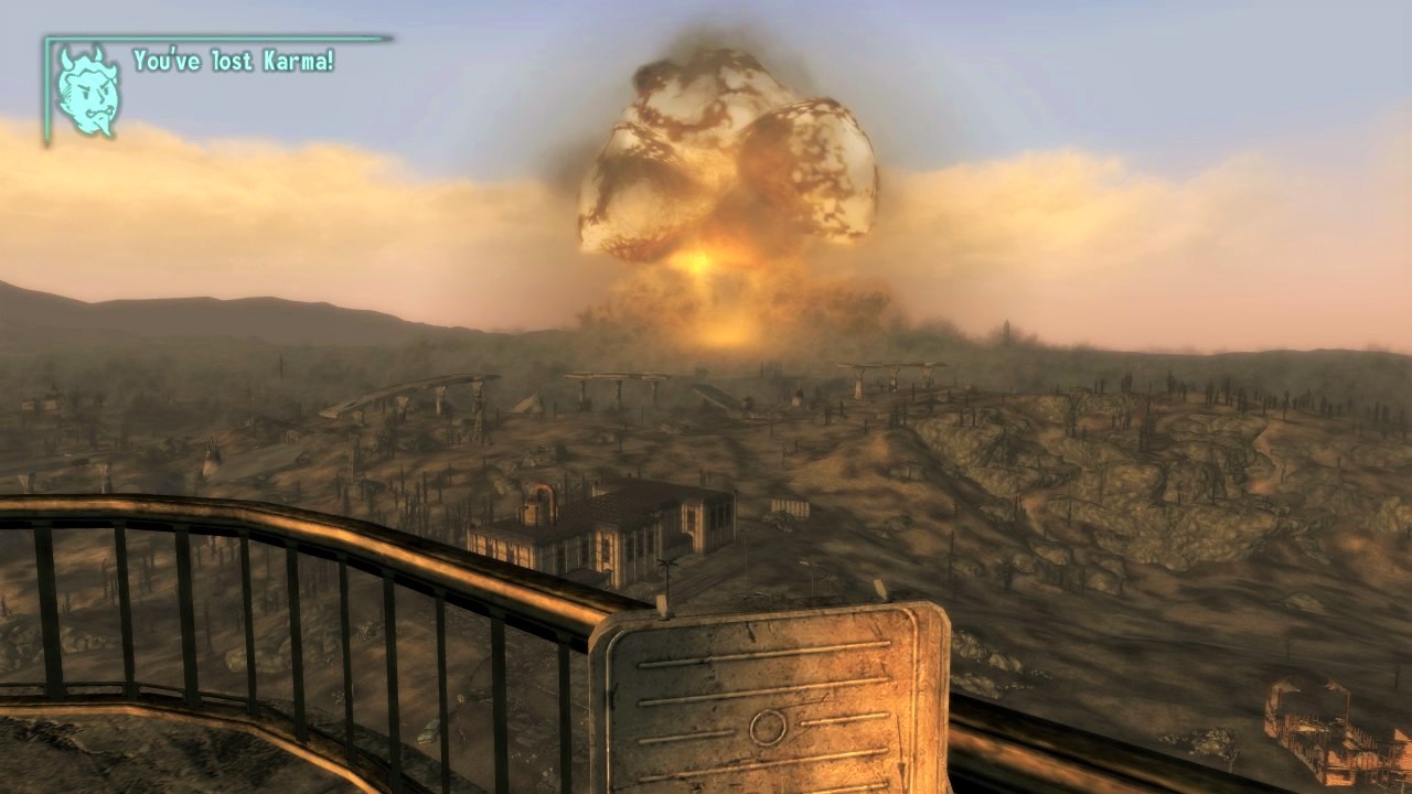 Взрыв в вегасе. Взрыв мегатонны Fallout 3. Fallout взрыв мегатонны. Мегатонна Fallout 3. Fallout 3 бомба в Мегатонне.